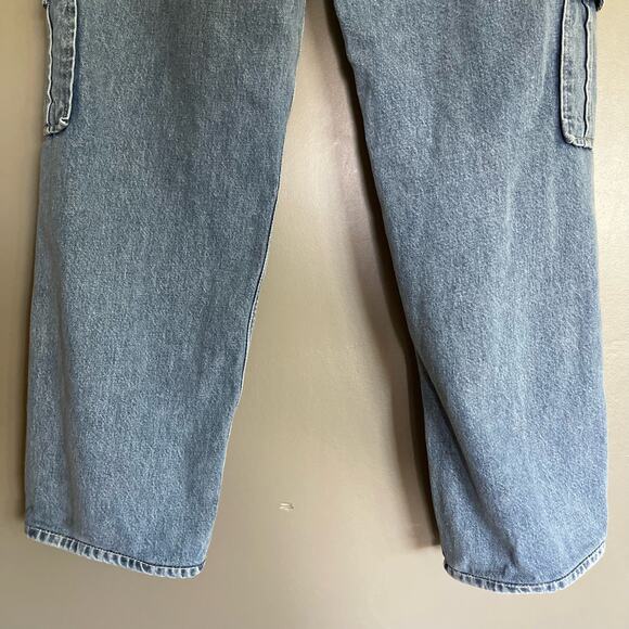 Rails Speedway Cargo Pant in Breezy Blue Relaxed Slouchy Boyfriend Jeans Size 25 - Picture 15 of 16